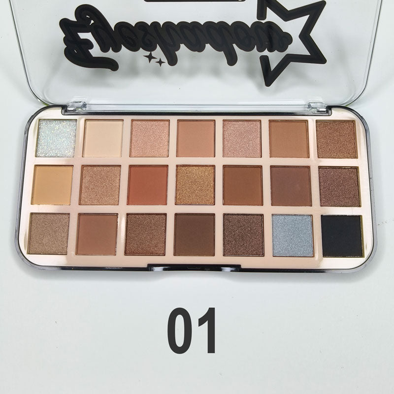 fard à paupière 21 couleur - Kiss Beauty