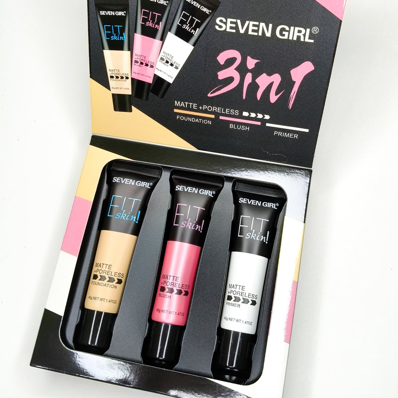 Coffret Fond de teint Blush Primer - Seven Girl